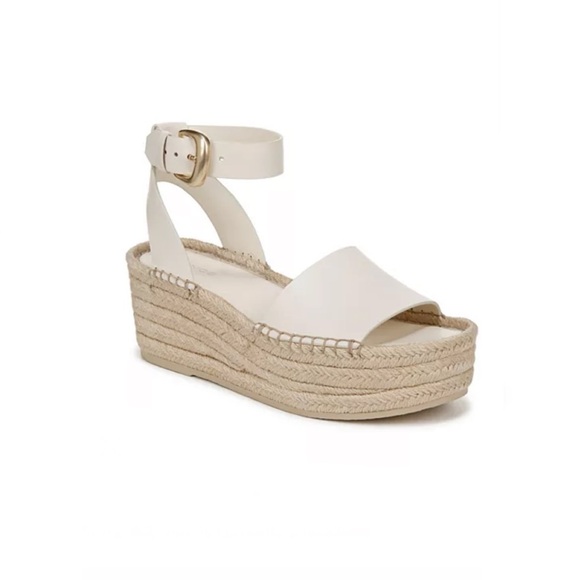 Vince Belisa Square Toe Espadrille‎ Platform Sandals - Picture 1 of 7